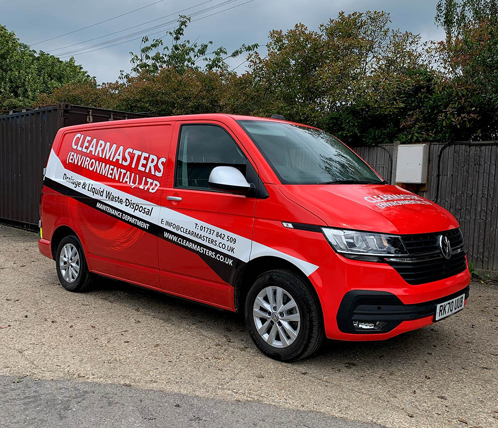 A Clearmasters service van