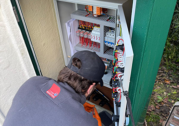 Pump station servicing in Cobham